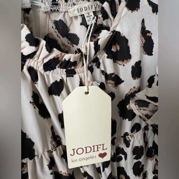 JODIFL Ruffled Teired Dress, Printed, Size Small - Picture 5 of 7